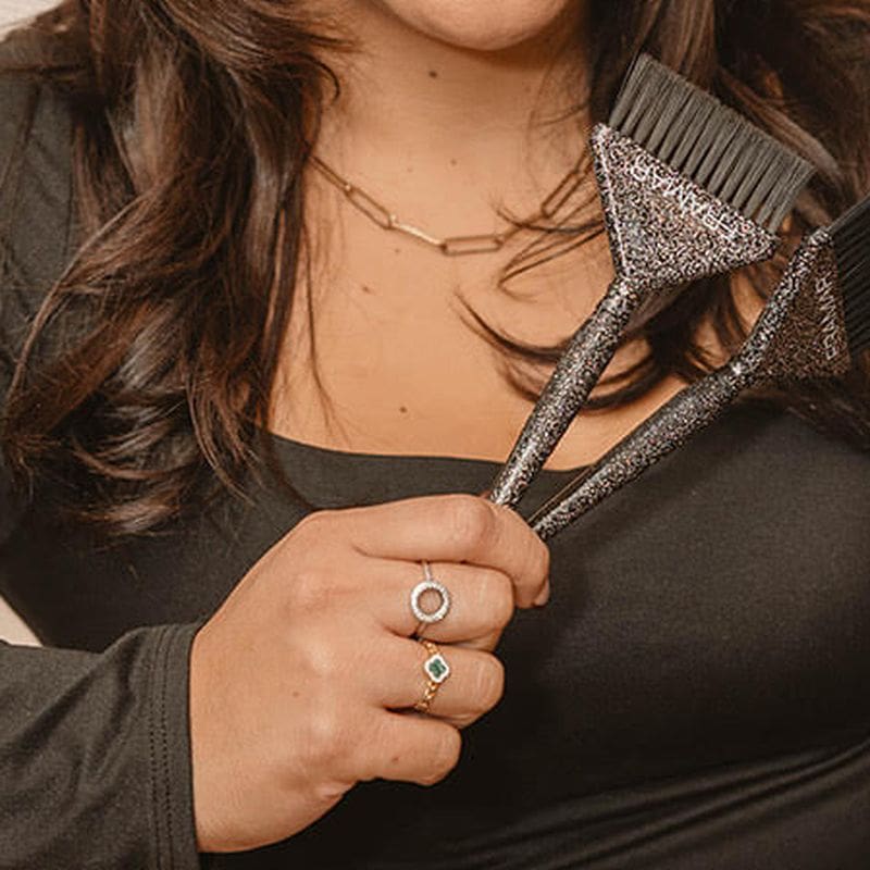 Color brush and shears